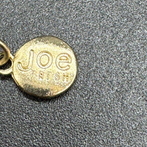 Statement Gold Tone Necklace Links Chain & Clear and Smokey Grey Glass Stones - Picture 4 of 5